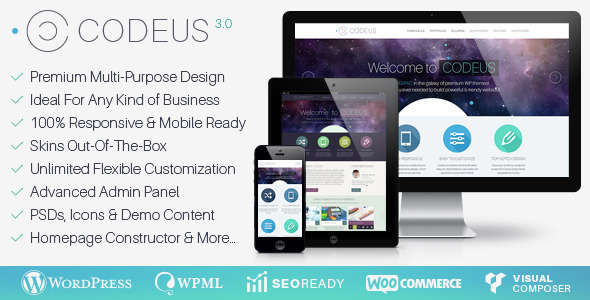 Codeus — Multi-Purpose Responsive Wordpress Theme Logo
